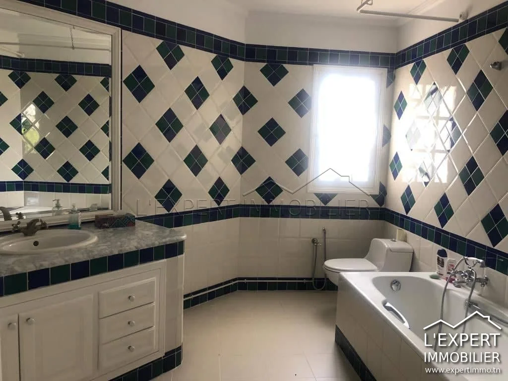 Villa location à La Marsa Nassim